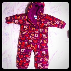 Columbia baby Snow Suit. Almost New. Very Warm.